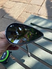 Harley Davidson Embossed Original Teardrop Chrome Handle Bar Mirror, Used Part