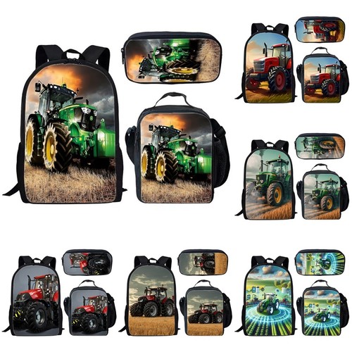 Kids tractor school - tractor, backpack