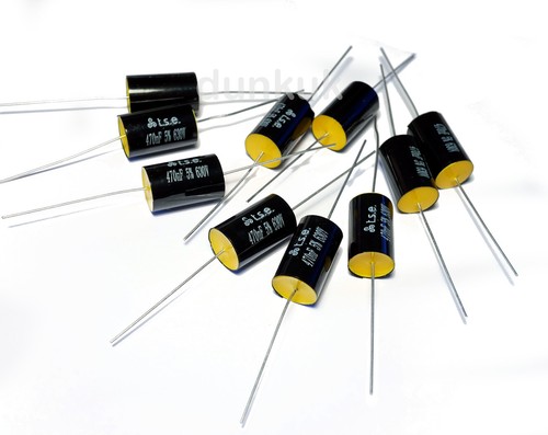 10x capacitor 47uf 470nf - 10x, 0.47uf