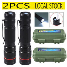 USB Rechargeable LED Flashlight Super Bright With Box Torch Tactical Light New