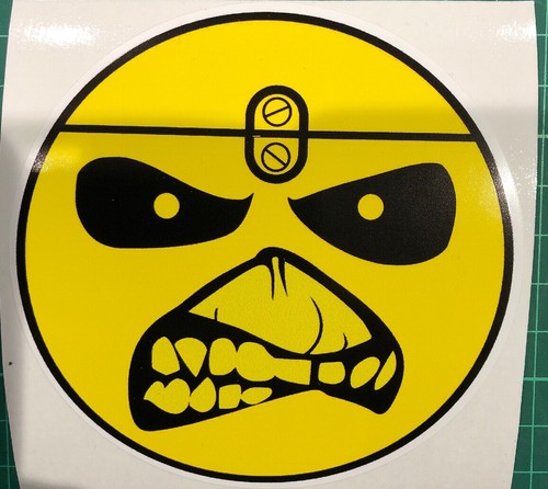 Iron maiden emoji sticker - iron,