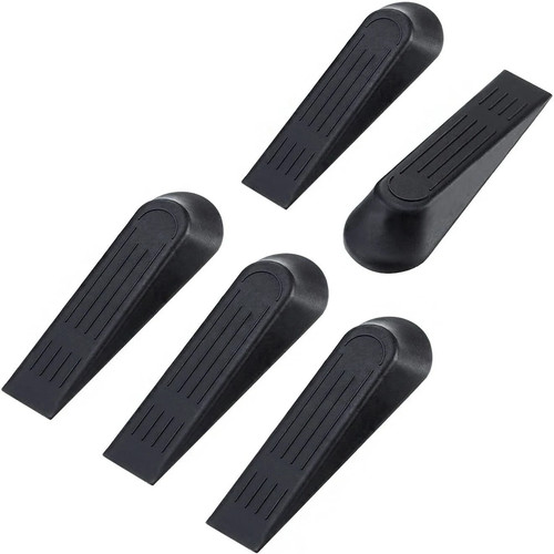 Door stop black wedge - 5x,
