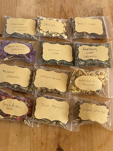 Dried herb flower - &, samples