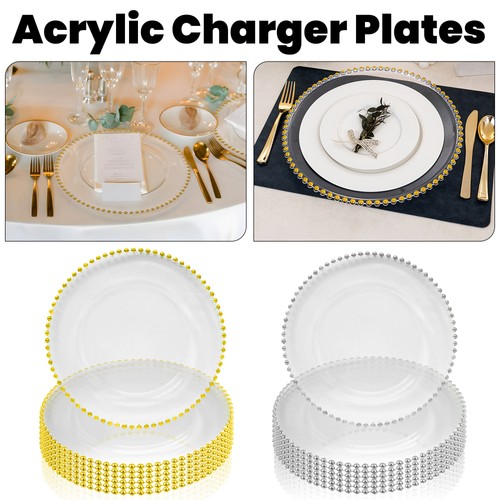 Elegant charger plates with - elegant,