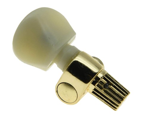 Gold pearl button 5th banjo - button,