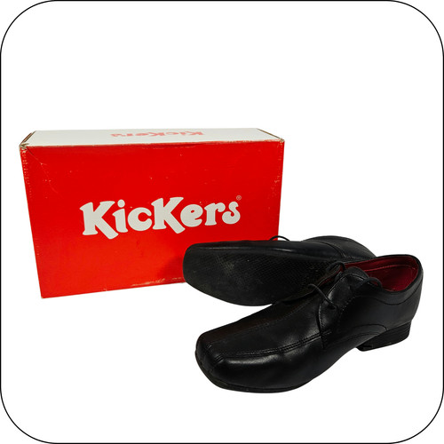 Kickers black leather lace - kickers,