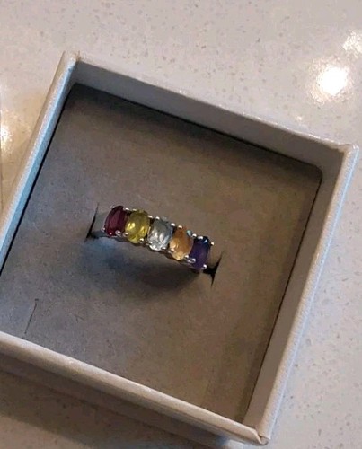 Multi colour gemstone sterling - colour,