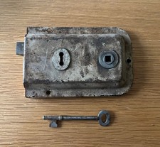Antique Vintage Rim Door Lock