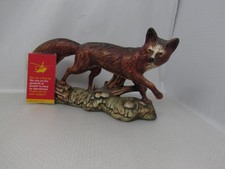 Sally Brooks Hand Painted 1990s Ceramic Standing Fox Figurine MA14