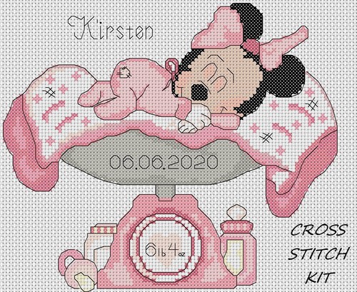 Cross stitch kit new baby - cross,