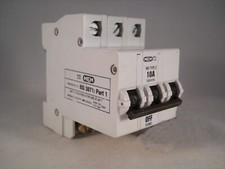 MEM MCB 10 Amp Type C Triple