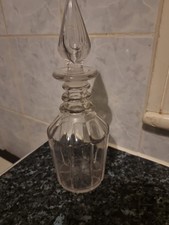 A Antique Cut Glass Decanter &