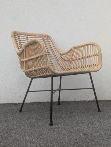 Vintage style faux - rattan, &