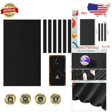 Durable Black Pool Table Felt