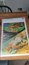 1991 Sandra Fisher London Underground Poster, Lazy Days by Tube at Little Venice