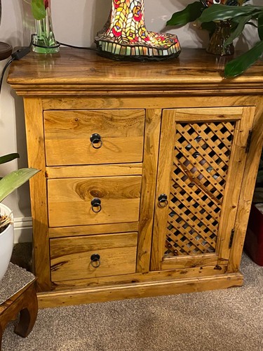 Sheesham cabinet with drawers - sheesham,