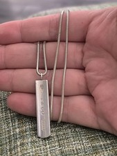 Tiffany & Co 925 Sterling Silver Snake Chain 1837 Pendant Charm 2001 Vintage