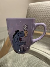 Disney Store Eeyore Snowflake Purple Mug Winnie The Pooh Collectible