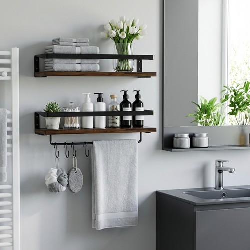 Industrial floating shelves - industrial,