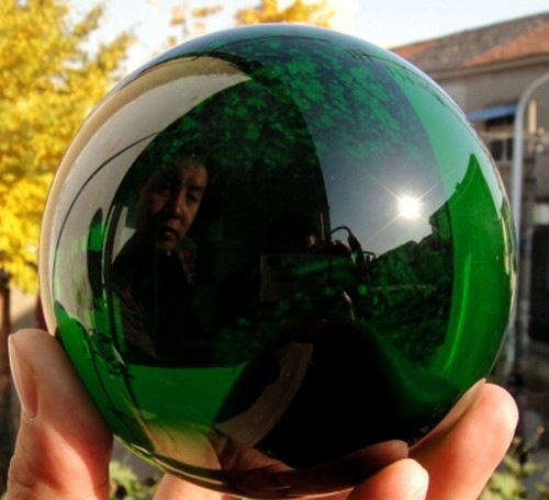 40mm round glass - 20-40mm, crystal