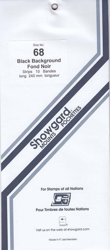 Showgard black stamp mount - black,