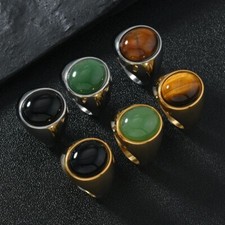 Natural Stone Ring For Men
