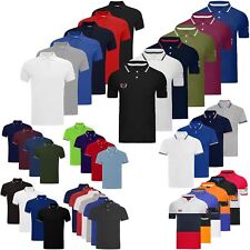 4 5, 6 Pack Polo Shirt Multipack Mens Short Sleeve Plain Tipping Casual Top Gift