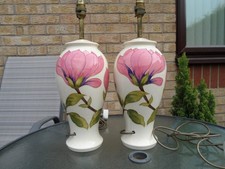MOORCROFT POTTERY . PAIR LARGE