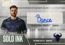 UPPER DECK 2022-23 CALL OF DUTY LEAGUE BANCE #S-42 SOLO INK AUTOGRAPH CARD