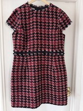 Classy HOBBS Red Woven Tweed