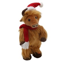 Christmas Musical Highland Cow Dancing to Jingle Bell Rock 35cm