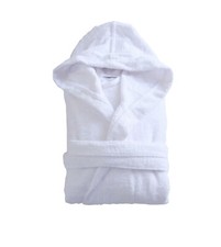 XXXL White Hooded Bath robe