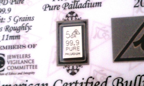Acb palladium 5grain solid - 5grain,