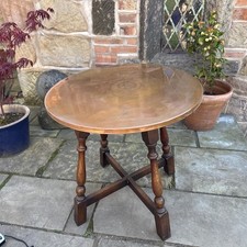 Vintage Round Side Table with