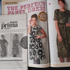 PRIMA MAGAZINE WAISTED DRESS