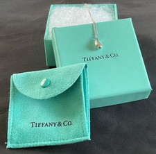 Tiffany & Co Elsa Peretti Teardrop Pendant Necklace 16” Silver RRP £290 Genuine