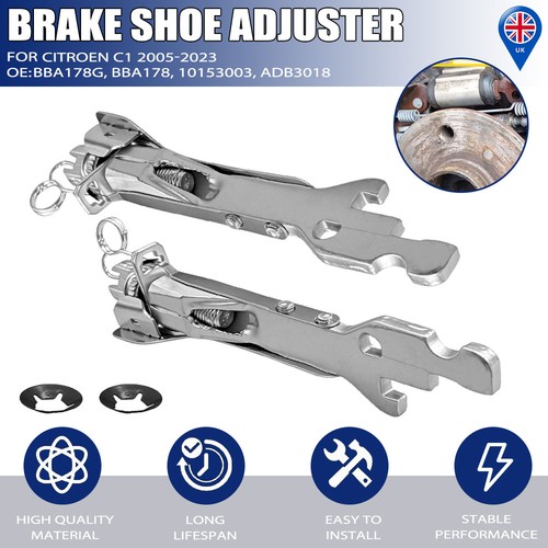 Rear brake shoe - rear, adjusters