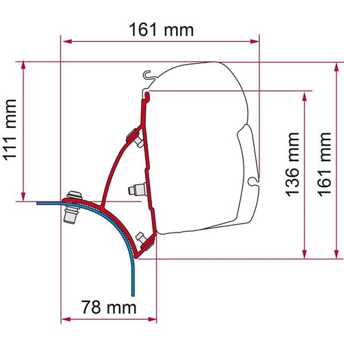 Fiamma f45 bracket for - fiamma,