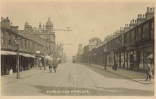 MANCHESTER ROAD, NELSON, OLD LANCASHIRE POSTCARD (ref 5846/25/W7)
