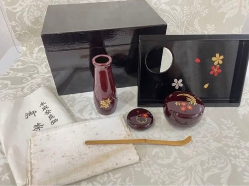Rikyu tea box chabako antique - tea,