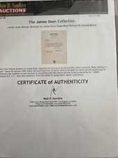 James dean personal warner - james, dean's