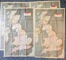 11x British Rail Maps. 1950s - 1970s. British Railways. Full UK Rail Maps.