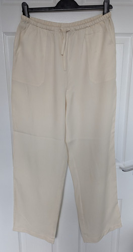 Ivory cream trousers size 14 - ivory,