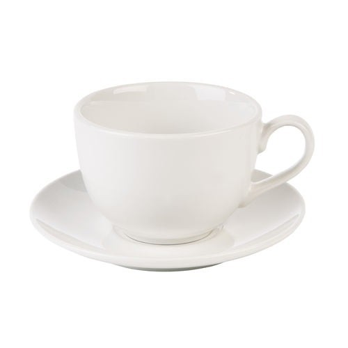 Contemporary white cup - white,