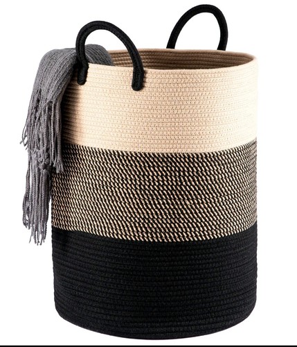 58l cotton rope basket - cotton,
