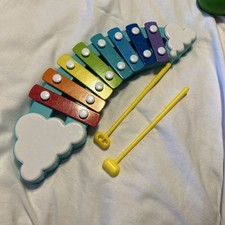 8 Note Metal Xylophone Rainbow Glockenspiel Learning Montessori Toy