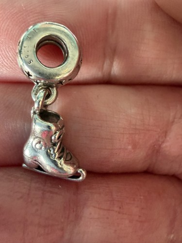 Pandora ice skate dangle - ice,