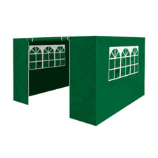 Dellonda DG148 Premium Gazebo Marquee Side Walls Windows Panel 3 x 3m Green
