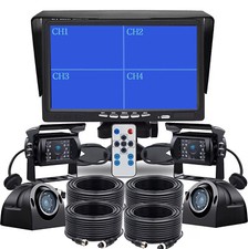 7" Quad Split Monitor+4x