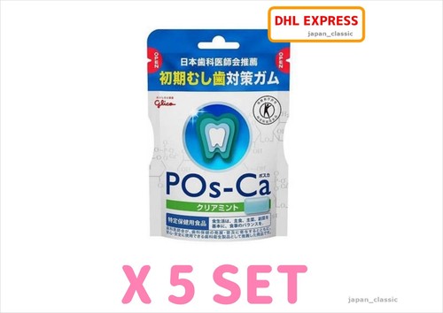 Glico pos gum clear mint - pos-ca,